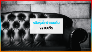 หนังหุ้มโซฟาแบบเย็บ