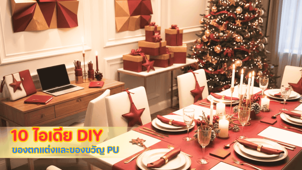 10 ไอเดีย DIY ของตกแต่งและของขวัญทำจากหนัง PU สำหรับเทศกาลคริสต์มาสและปีใหม่ ดีไซน์สวย พรีเมียม ใช้งานได้จริง